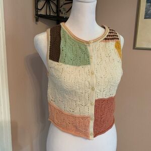 American Eagle XS Knit tank top boho bohemian cute comfy soft NWT